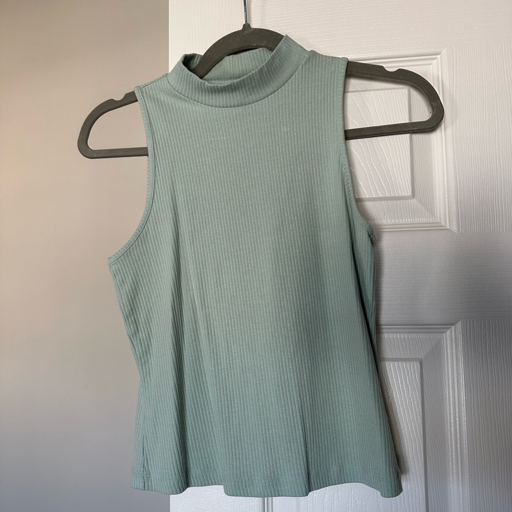 Mock Neck Tank Top